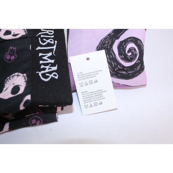 Dinsey Nightmare Before Christmas Sleep 2 Piece Set Women's S Purple Black NWT - Picture 12 of 12